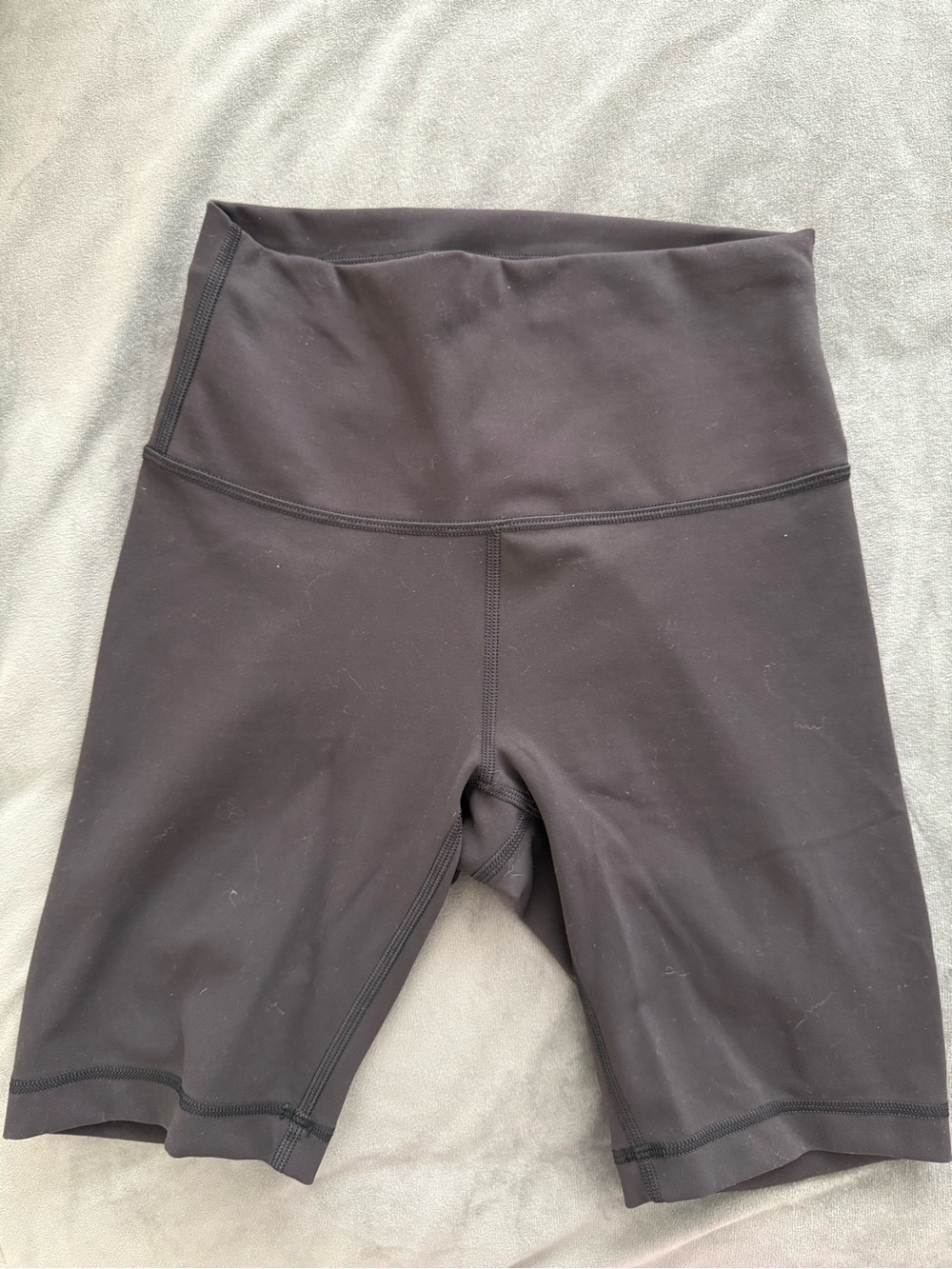 Lululemon High-Waist Black Athletic Bike Shorts